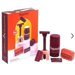 NEW Hanni Shave Starter Razor Set Burgandy